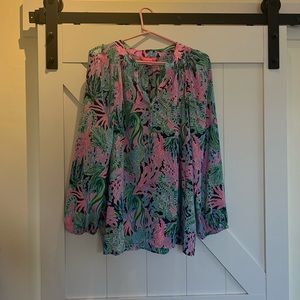 Lilly Pulitzer Silk Elsa Top